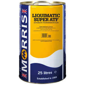 A 25-liter metal can of AGCO Oil - VACC3068, compatible with Valtra and Massey Ferguson tractors, featuring performance levels and specifications labeled on the front.