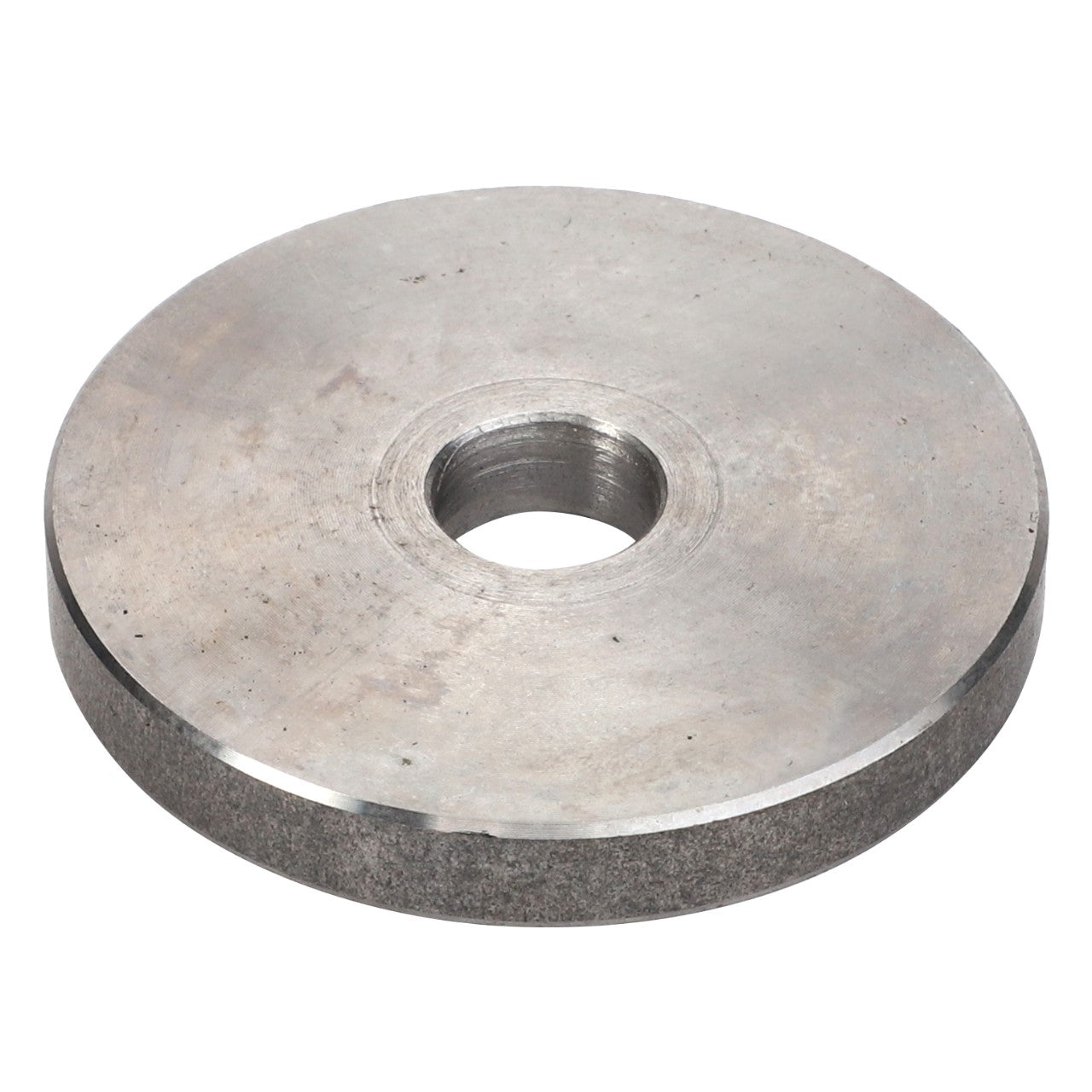 The AGCO | DISC - D26733797 is a circular metal disc featuring a central hole, similar in appearance to a washer.