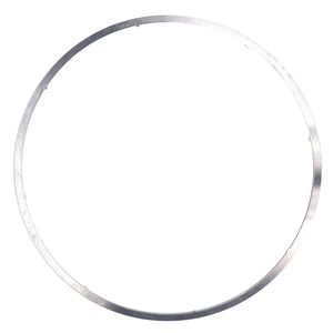 A sleek AGCO compensating ring (product code: F100002232963) with a metallic finish, featuring a smooth outer edge and a subtly ridged inner edge, set against a pristine white background.