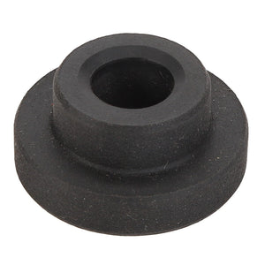 A circular black rubber washer with a central hole and a raised outer edge, seamlessly filling the gap—AGCO | Bush - Acp0336270.