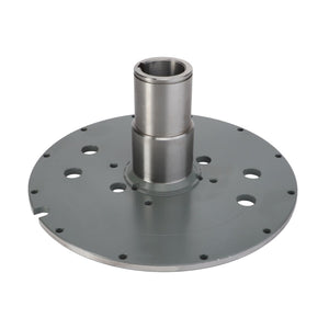 The AGCO | HUB - D28380286 is a circular metal component featuring multiple holes and a central cylindrical protrusion. No current product description available.