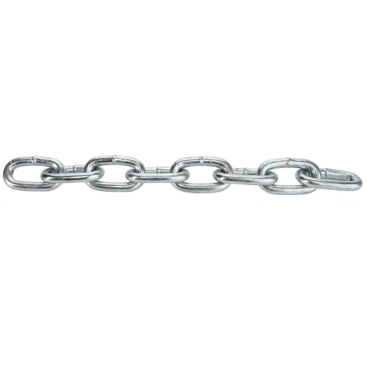 A close-up image of AGCO | CHAIN - AG215938, a short metal chain with seven interlocking oval-shaped links. No current product description information is available.