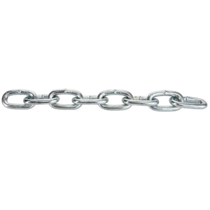 A close-up image of AGCO | CHAIN - AG215938, a short metal chain with seven interlocking oval-shaped links. No current product description information is available.