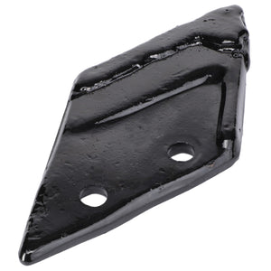 The AGCO | POINT - EP6168, a black, irregularly shaped metal bracket featuring two round holes, is shown against a white background. No current product description information is available.