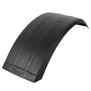 A black plastic mudguard, product name AGCO | Mudguard - 199700030010, branded with "Fendt" embossed on its surface and featuring several mounting holes, compatible with Fendt Vario models.