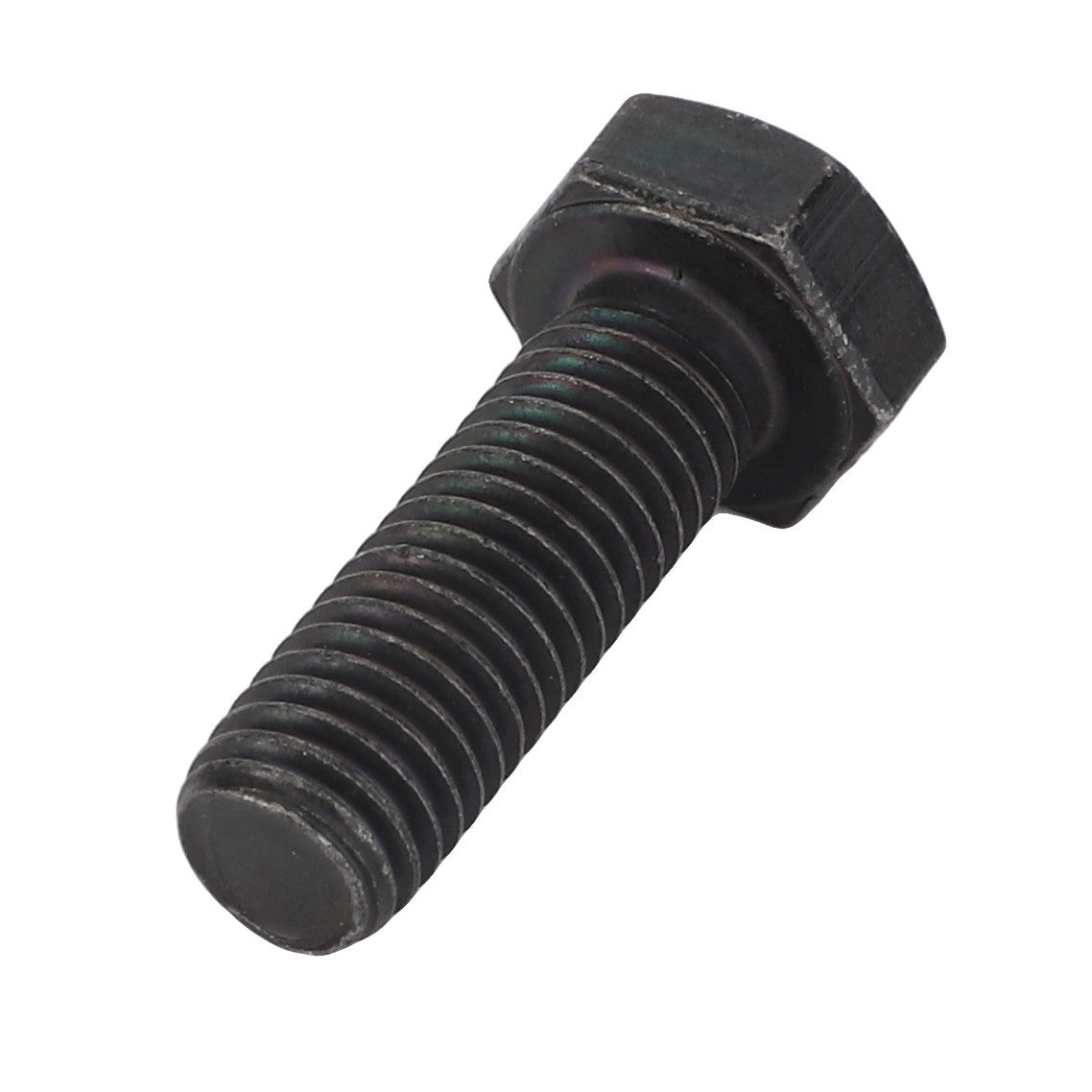 A close-up image of the AGCO Hexagonal Head Bolt - Acw3495840, featuring a black finish and threaded shaft, against a white background. No current product description information is available.