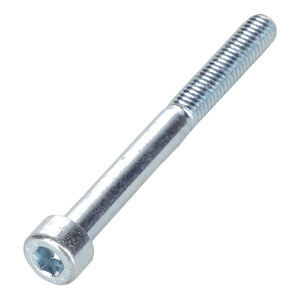 The AGCO | SCREW - AL5004952 is a silver hex socket head cap screw featuring a partially threaded shaft and a smooth cylindrical body. No current product description information is available.