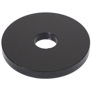 The AGCO | FLAT WASHER - AG236575 is a flat, round black metal washer with a central hole. Detailed product description information is currently unavailable.