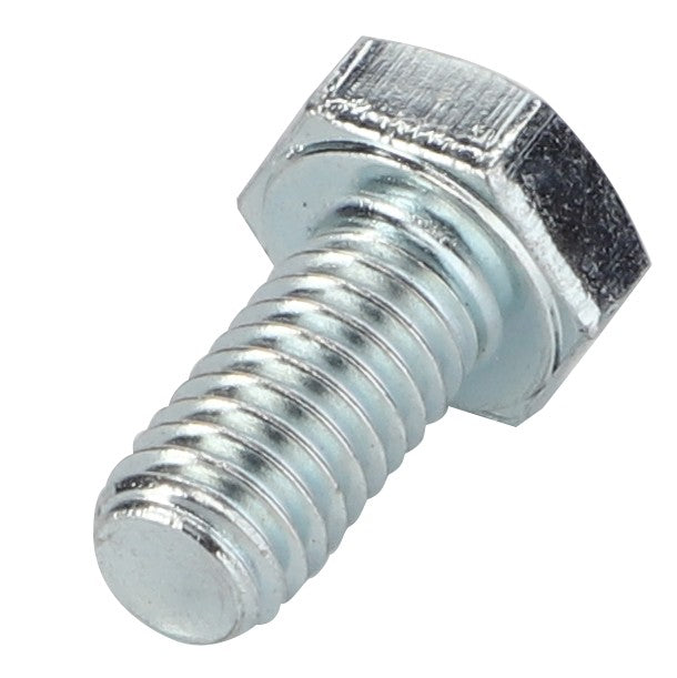 Close-up image of an AGCO SCREW - AL5002033 featuring a silver hex bolt with a threaded shaft and a hexagonal head. No current product description information available.