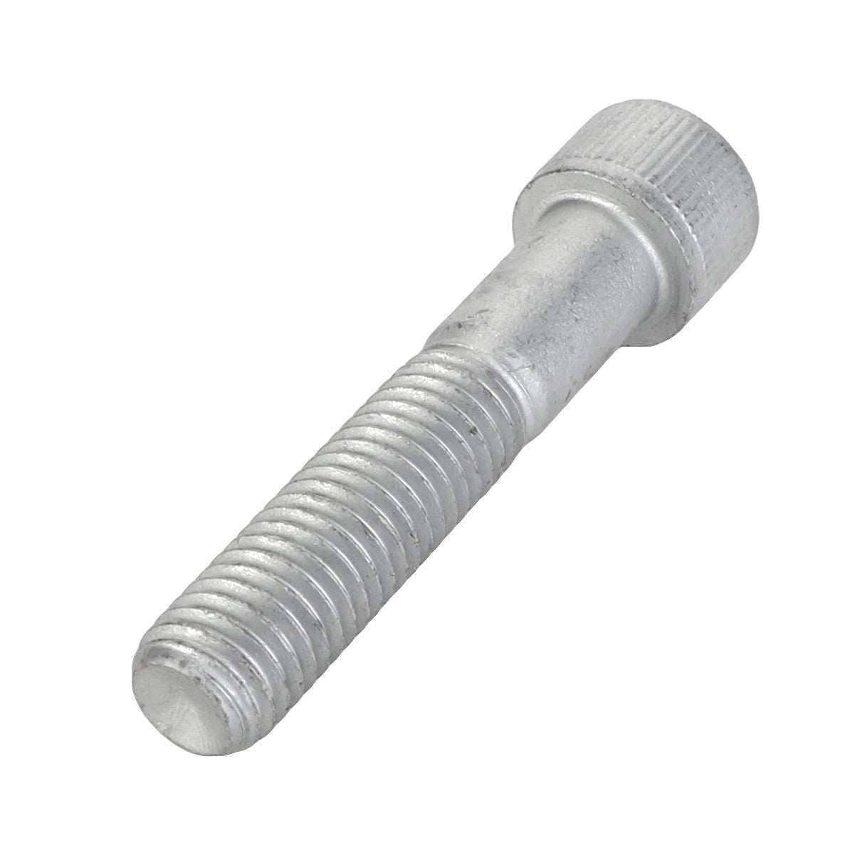 A silver metal bolt with a threaded body and a hexagonal head, named AGCO | Bolt - Acp0410950 by the brand AGCO, lies on a white background. No current product description available.