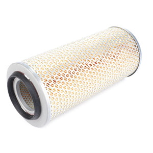 The AGCO Engine Air Filter Cartridge (F178200090010) features a cylindrical design with a durable metal mesh exterior and rubber seals on both ends to ensure optimal engine protection and filtration efficiency. This product is ideal for use with other AGCO air filter cartridges.