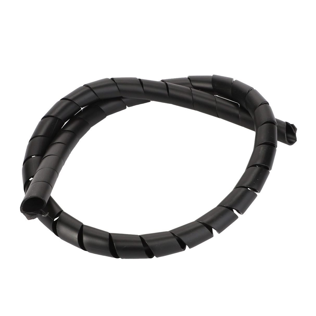 The AGCO Lubrication Tube - Acw2827090, a sleek coiled black plastic spiral cable wrap, is ideal for organizing and protecting cables. No current product description information is available.