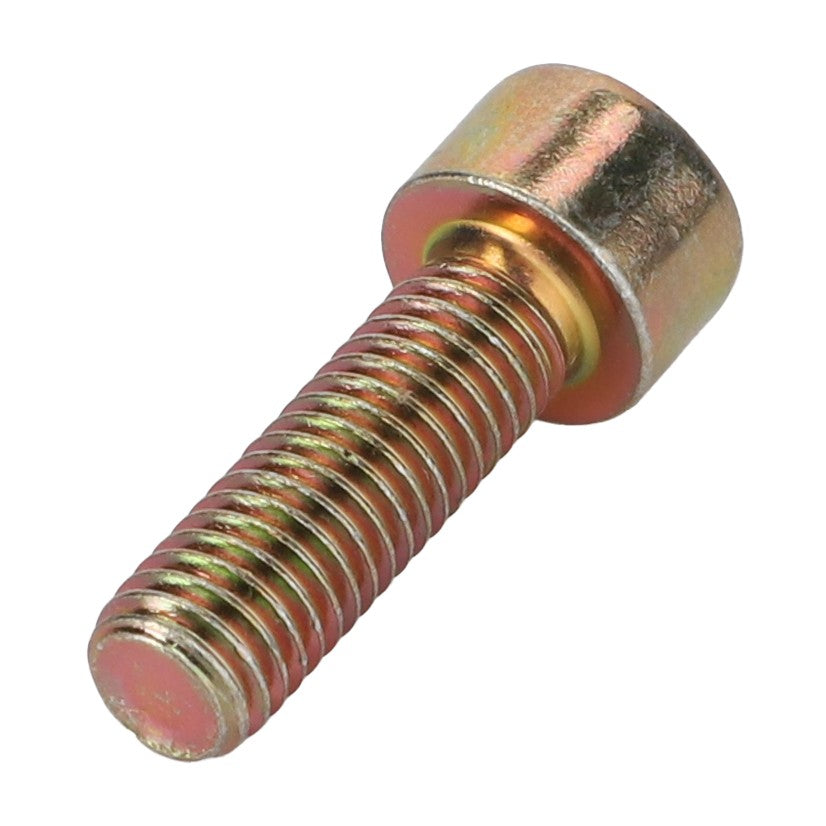 A bronze-colored hexagonal bolt, identified as the AGCO HEX SOCKET SCREW - D40690400, with a threaded shaft and flat end, shown against a white background. No current product description information is available.