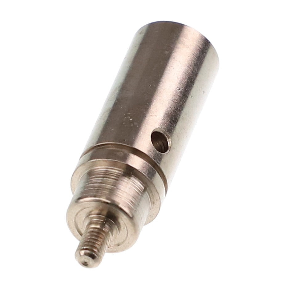 A detailed product description: The AGCO | ARMATURE - AG054949 is a metal cylindrical component with a threaded end and a small hole near the top. If you have any questions, our support team at AGCO is ready to assist you with your ordering process.