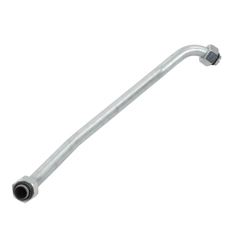 The AGCO Pipe - Acw033025A by AGCO, featuring two threaded ends—one straight and one slightly bent—is displayed against a plain white background. Currently, there is no additional product description information available.