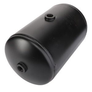 The AGCO | TANK - AG134007 is a black cylindrical metal tank featuring two threaded openings, one located on the side and another at the end. Currently, no additional product description information is available.