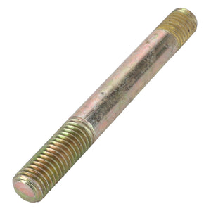 The AGCO | Stud Bolt - 3637107M1, a cylindrical metal rod with threaded ends from AGCO, is ideal for securing components in Massey Ferguson equipment and likely used as a fastener in mechanical or construction applications.