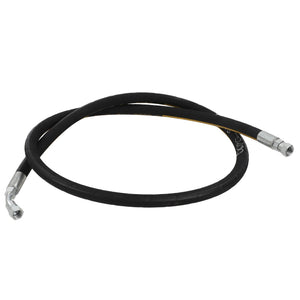 Hydraulic hose, model D49080192 by AGCO, featuring a black coiled design with metal connectors on both ends. Further product description information is not currently available.