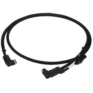 Introducing the AGCO Def Hose - Acw178259A by AGCO: This coiled black cable is equipped with connectors on both ends and is commonly used in automotive or electronic applications.