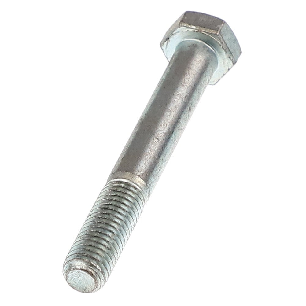 Displayed against a plain white background is the AGCO | HEXAGONAL HEAD BOLT - 0901-11-49-00, a metallic hex bolt with a threaded end used for fastening items together.