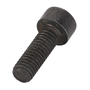 The AGCO Bolt - Acp0348650 is a black steel hex socket cap screw with a threaded body and cylindrical head. No current product description available.