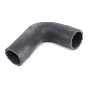 The AGCO Lower Radiator Hose (product number 3582909M1) is a high-quality, black, L-shaped rubber hose designed with open ends for fluid transport in both automotive and industrial applications. Crafted from durable and reliable materials, this hose is ideal for use within engine compartments or alongside AGCO Genuine Cooling Hoses.