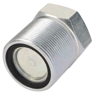 The AGCO | Connection - Acw5512380 is a metal threaded component with a hexagonal head and a circular opening, featuring a black rubber seal inside. No current product description information is available.