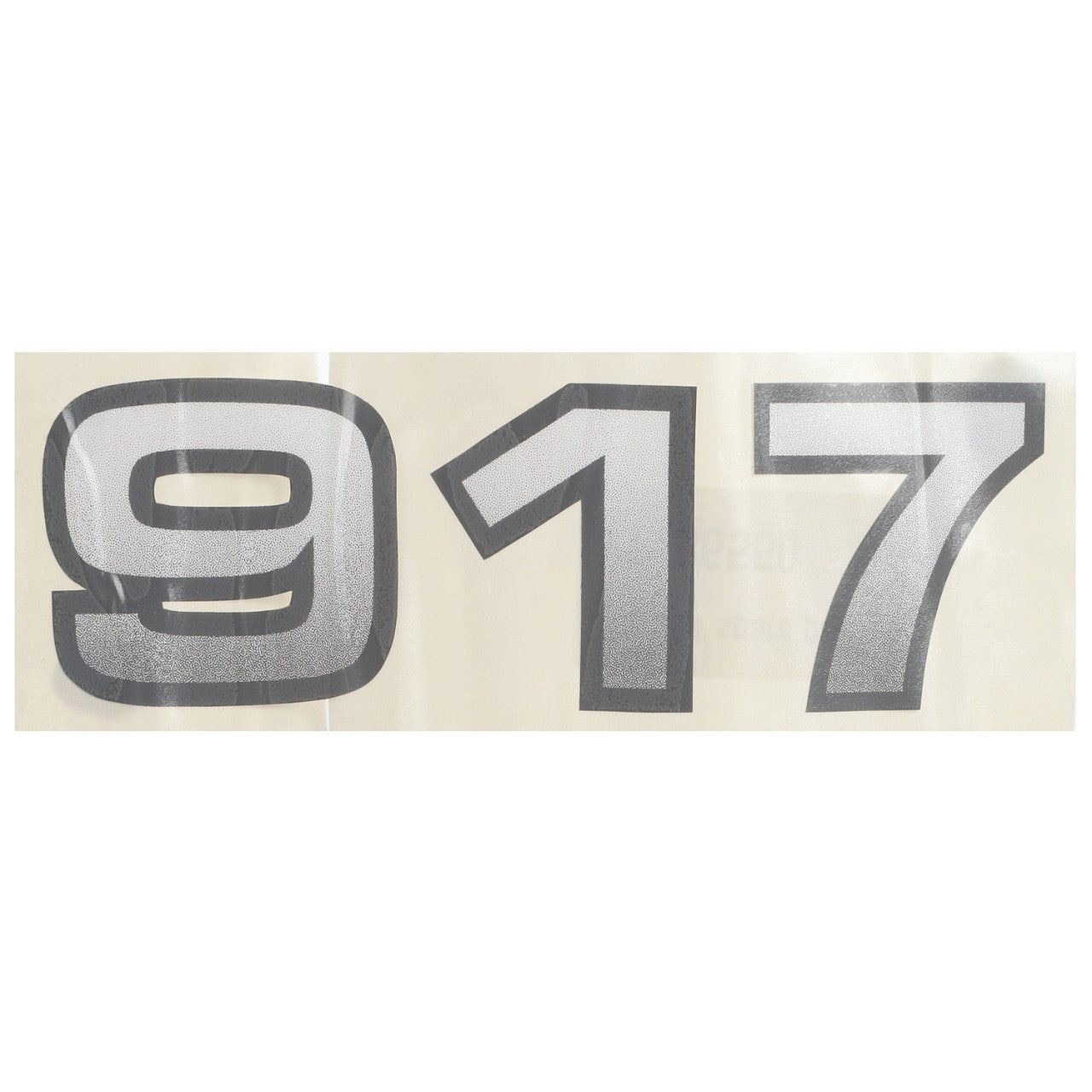 A stylized graphic image of the number 917 in bold, silver with a black outline on a white background. Product: AGCO | DECAL - AL11136550, Brand: AGCO. No further product description information is available.