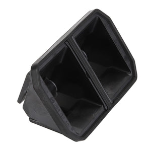 No product description available for the AGCO Check Valve - Acp0504000; this black rectangular plastic component features two side-by-side compartments, resembling an automotive part or connector housing.