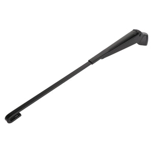 The AGCO Wiper Arm - Acp0290960, a black windshield wiper arm with a hook-type end designed for attaching a wiper blade, lies against a plain white background. Current product description not available.