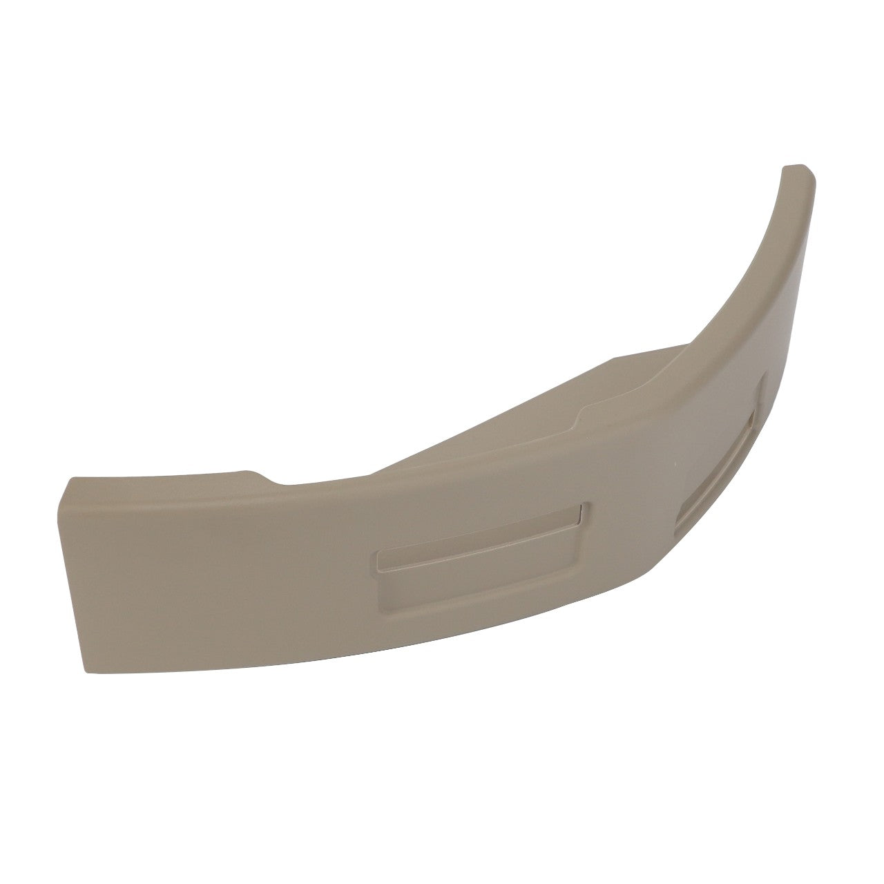 Product Name: AGCO | Cap - Acw076905A  
Brand Name: AGCO

A plastic armrest replacement part, beige in color, featuring a curved design with rectangular cutouts.