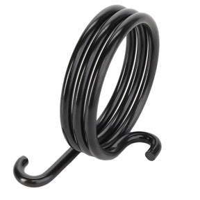 The AGCO | Spring - Acp0214450 is a black metal hook with a coiled spiral design. This product is manufactured by the renowned brand, AGCO.