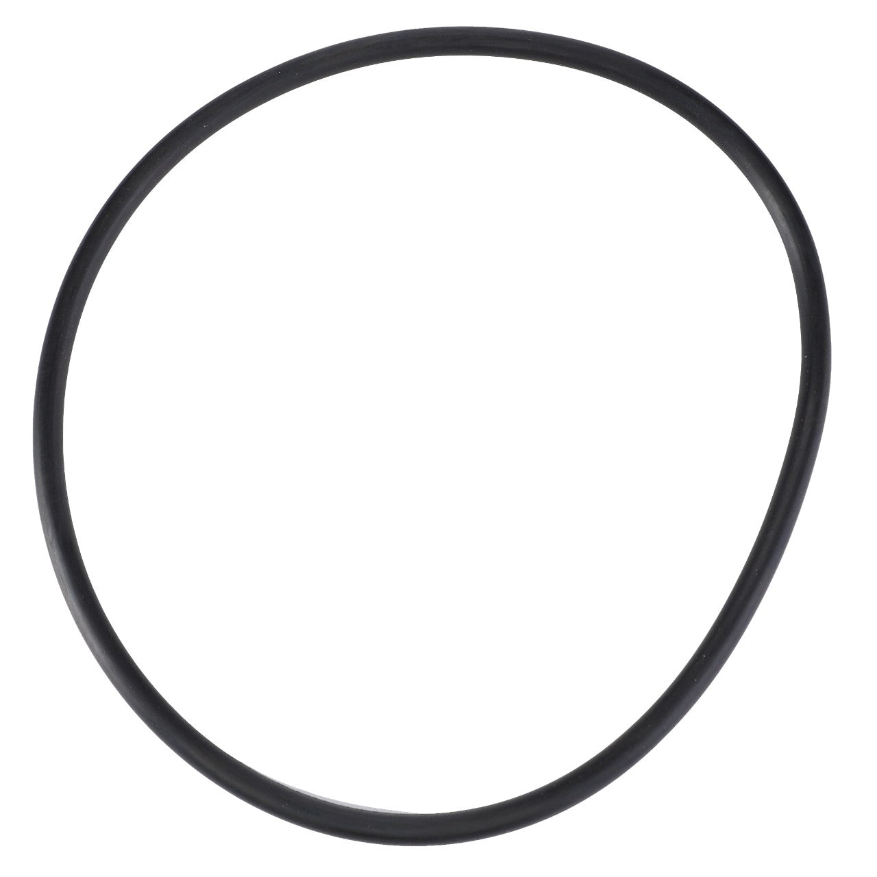 A plain, black, circular genuine AGCO O-Ring seal (AGCO | O-Ring, Oil Filter - F339860060010) is shown against a white background, highlighting its role in Fendt Vario's high-performance parts.