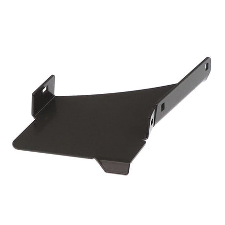 The AGCO | Left Hand Deflector - Acx3377830 is a black, angular metal bracket with three mounting points. No current product description information is available.