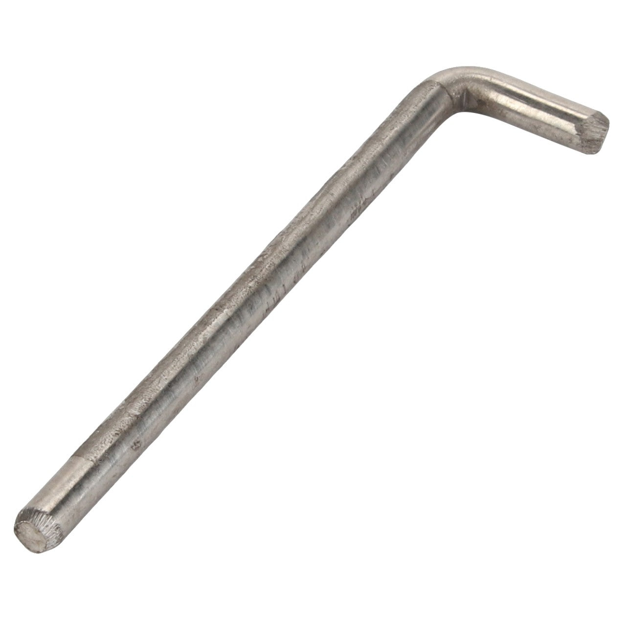 The AGCO Hinge Pin, model AG134804, is a metal Allen wrench with a right-angle bend. Further details about the product description are not currently available.