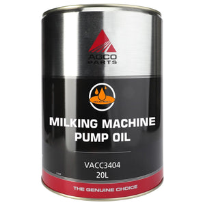 A 20-liter can of AGCO Oil - VACC3404, compatible with Fendt machinery.