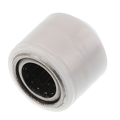 A close-up image of the AGCO Roller Bearing - Acw1024200, featuring an inner metallic structure and an outer white plastic casing. No current product description information is available.