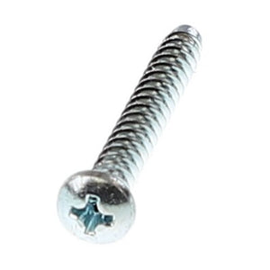 Close-up image of an AGCO Cross Recess Pan Head Machine Screw (Acw1976990), viewed from an angle against a white background.