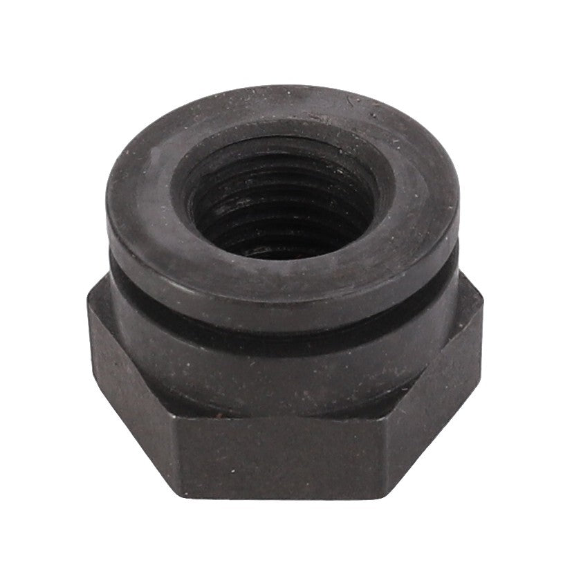 A hex nut with an internal thread on a white background, reminiscent of the robust hardware found in Valtra and Massey Ferguson machinery, specifically the AGCO Nut - 1871660M1.