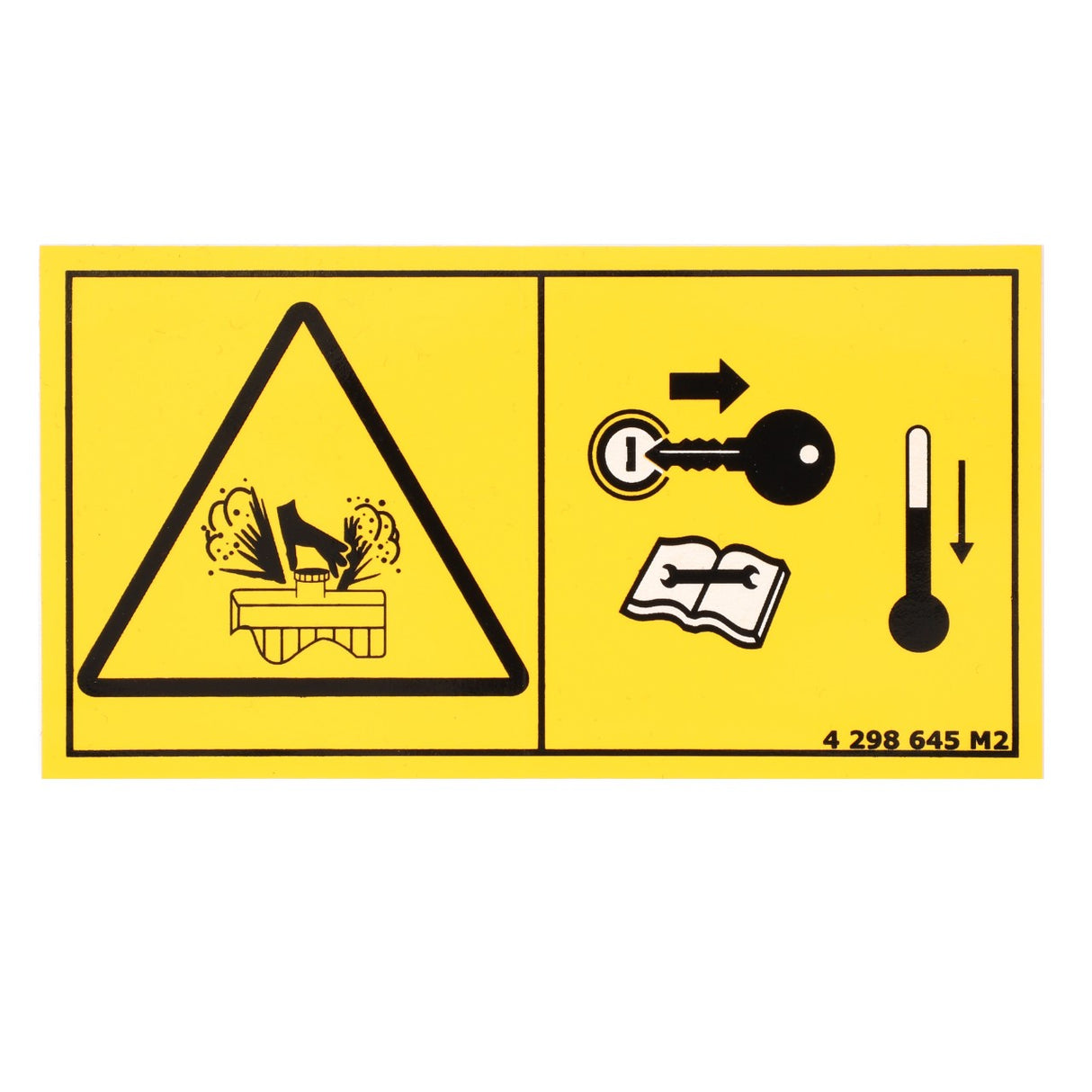 AGCO Safety Decal OEM Operator Warning Label for Tractors | 4298645M2