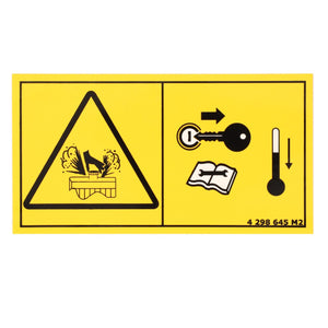 AGCO Safety Decal OEM Operator Warning Label for Tractors | 4298645M2