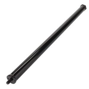 The AGCO Beam - Acw8493870, a black cylindrical rod featuring threads on one end and a hexagonal cap on the other, is set against a pristine white background.