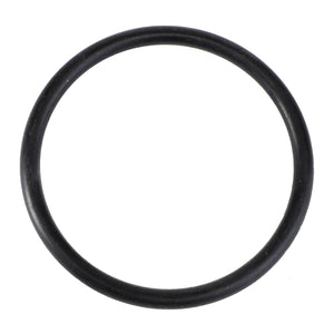 A black circular rubber O-ring rests against a white background, identified as AGCO | O-RING - AG718003 from the brand AGCO.