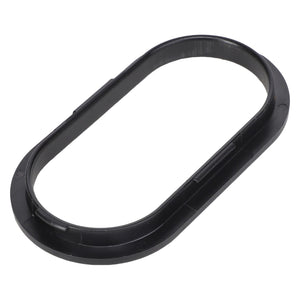 The AGCO | COVER - ACP0410550, a black, oval-shaped plastic ring with a smooth surface, is ideal for adding to your order. If you have any questions, our support team at AGCO is here to help.