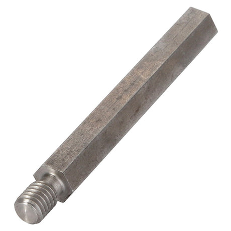 The AGCO Pin - Acp0442530 from AGCO is a metal hexagonal standoff with a precisely threaded tip for secure assembly.