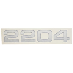 The image showcases the number "2204" in a grey, blocky font against a white background. It pertains to the product AGCO | Decal - Acw0435810 from the brand AGCO.