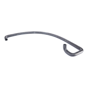 A high-quality AGCO coolant hose, model 3783711M1, featuring a long, curved metal design with a hooked end and a smaller curved section on one side, isolated on a white background.