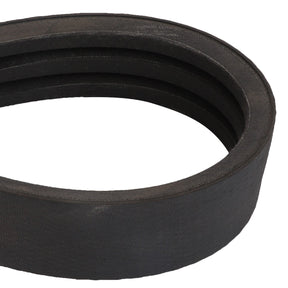 Close-up of the AGCO V Belt - D26732815, featuring a black, ribbed surface. This industrial belt is commonly used for power transmission in machinery.