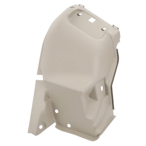 The AGCO Envelope - Acw0765720 is a beige plastic automotive part featuring mounting holes and a contoured design ideal for structural attachment.