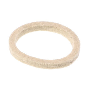 A beige, circular felt gasket. No current product description information is available for the AGCO Dust Seal - Acw1216890.